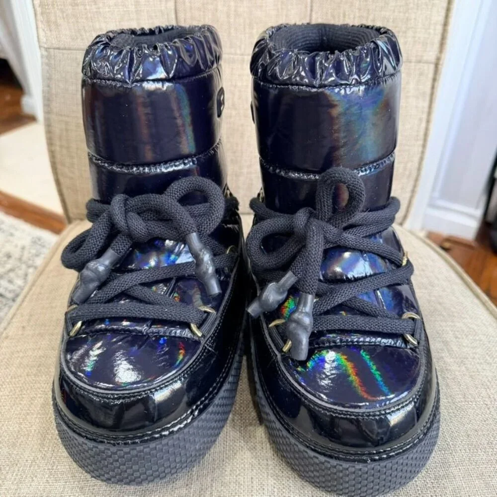 Jog Dog Gstaad Waterproof Snow Boots – Blue Holographic (36-37)